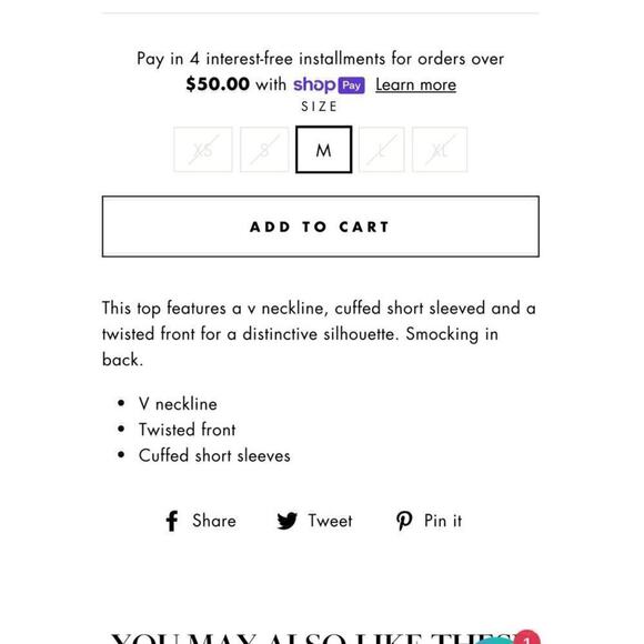 Women’s Sweet Rain Front Twist Multi Abstract Blouse / Size-XL - Picture 13 of 13